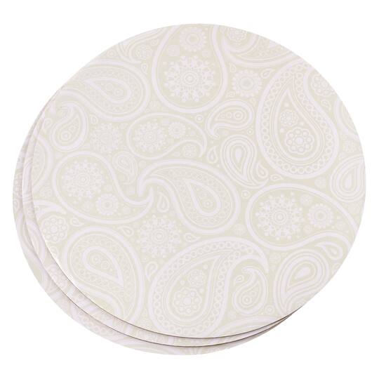 12 Packs: 3 ct. (36 total) 12" Silver Paisley Cake Boards by Celebrate It®
